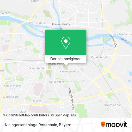 Kleingartenanlage Rosenhain Karte