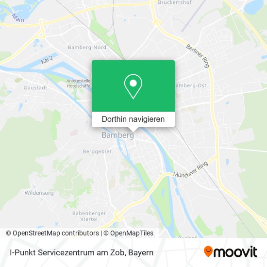 I-Punkt Servicezentrum am Zob Karte