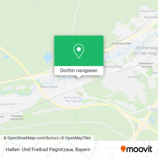 Hallen- Und Freibad Pegnitzaue Karte