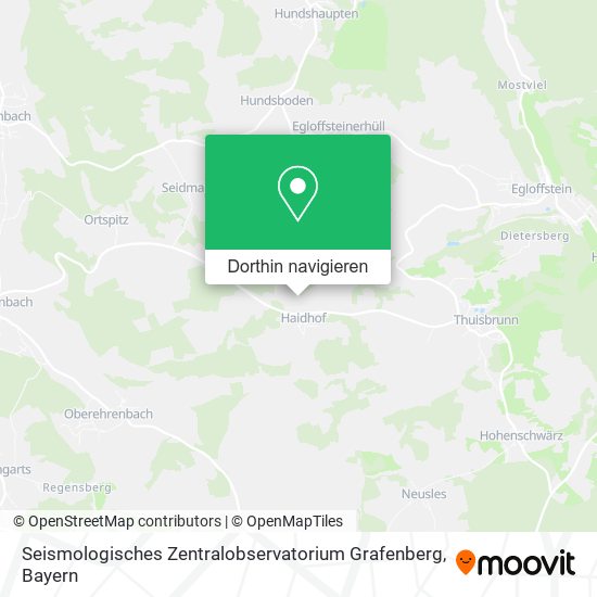 Seismologisches Zentralobservatorium Grafenberg Karte