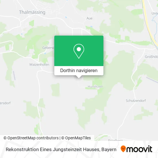 Rekonstruktion Eines Jungsteinzeit Hauses Karte