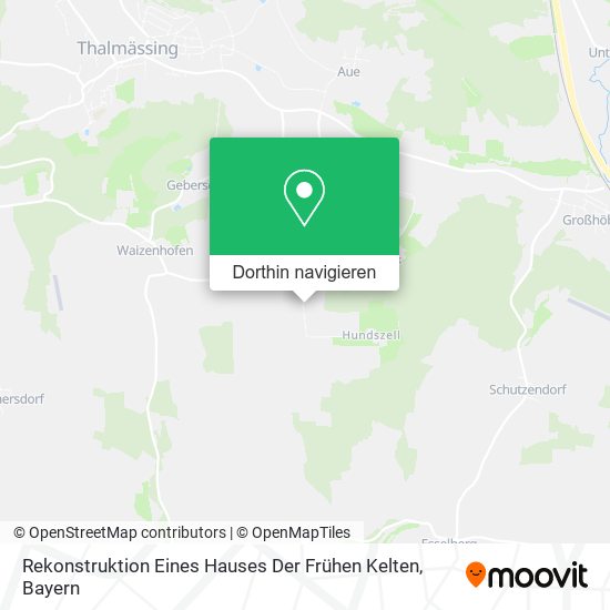 Rekonstruktion Eines Hauses Der Frühen Kelten Karte