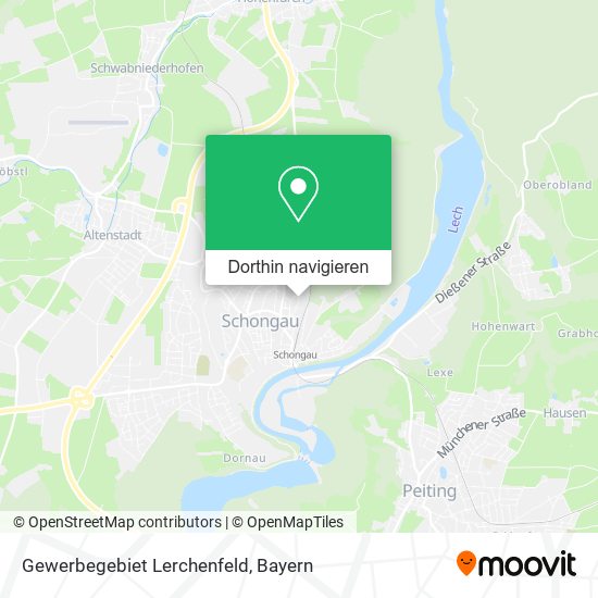 Gewerbegebiet Lerchenfeld Karte