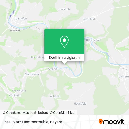 Stellplatz Hammermühle Karte