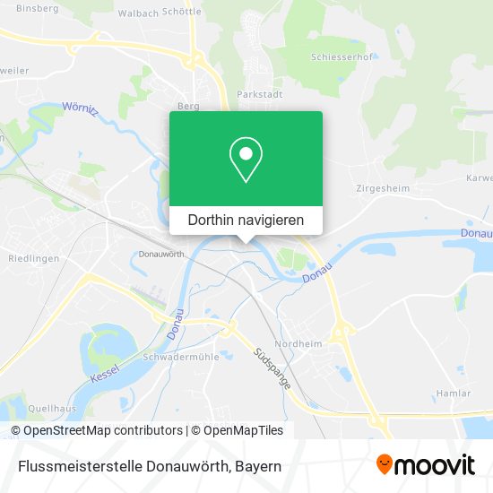 Flussmeisterstelle Donauwörth Karte
