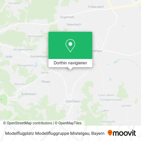 Modelflugplatz Modellfluggruppe Mistelgau Karte