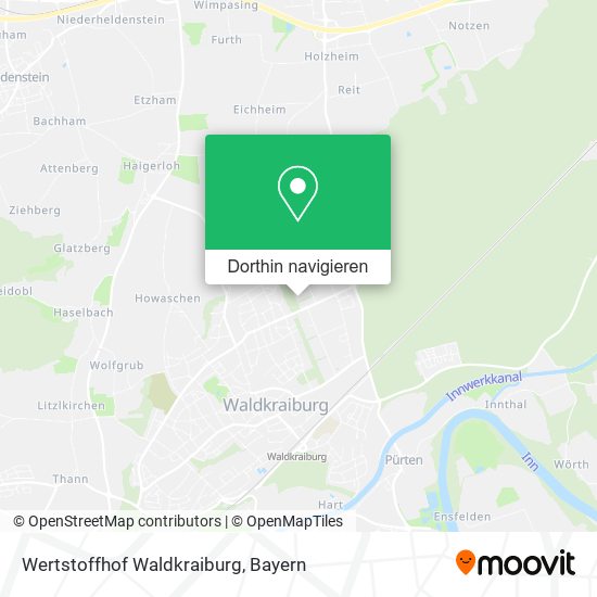 Wertstoffhof Waldkraiburg Karte