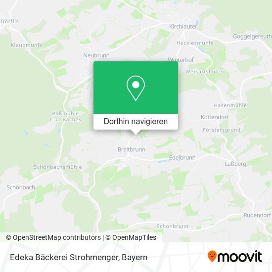 Edeka Bäckerei Strohmenger Karte