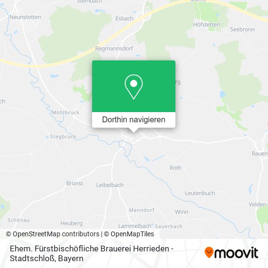 Ehem. Fürstbischöfliche Brauerei Herrieden - Stadtschloß Karte