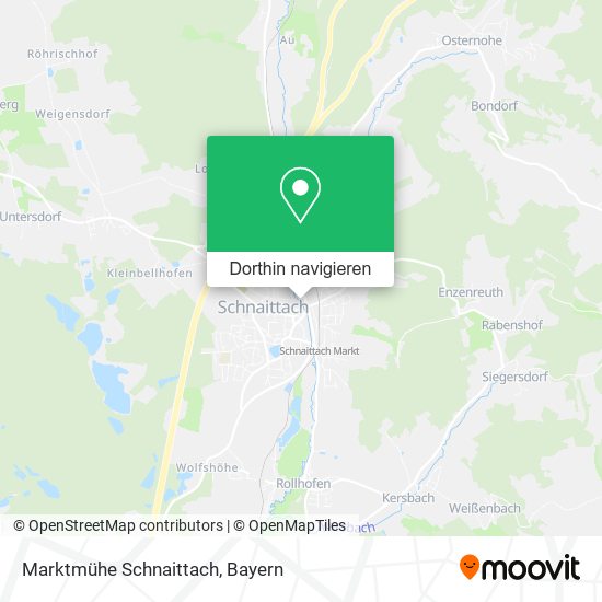 Marktmühe Schnaittach Karte