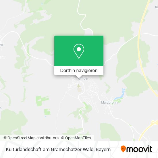 Kulturlandschaft am Gramschatzer Wald Karte