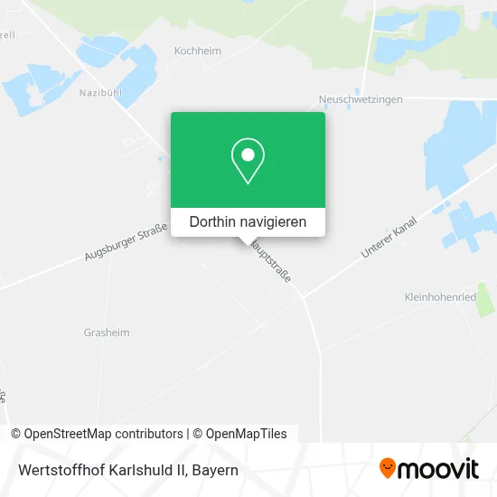 Wertstoffhof Karlshuld II Karte