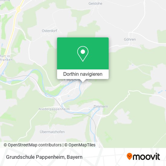 Grundschule Pappenheim Karte