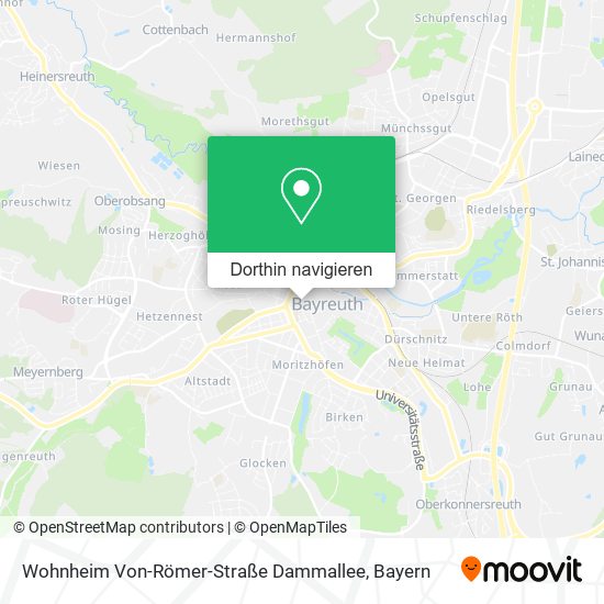 Wohnheim Von-Römer-Straße Dammallee Karte