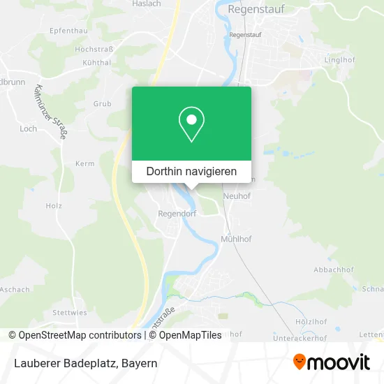Lauberer Badeplatz Karte