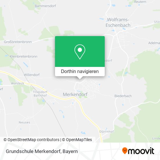 Grundschule Merkendorf Karte