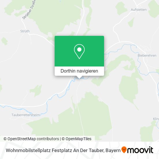 Wohnmobilstellplatz Festplatz An Der Tauber Karte