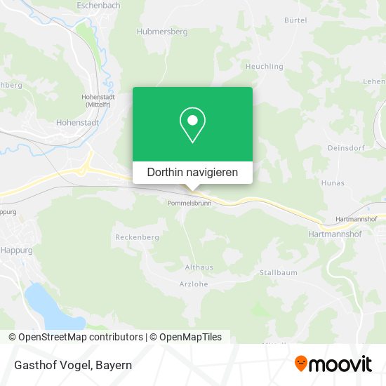 Gasthof Vogel Karte