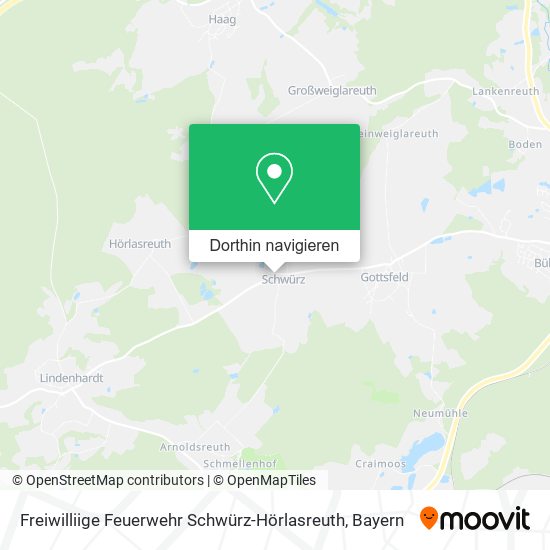 Freiwilliige Feuerwehr Schwürz-Hörlasreuth Karte