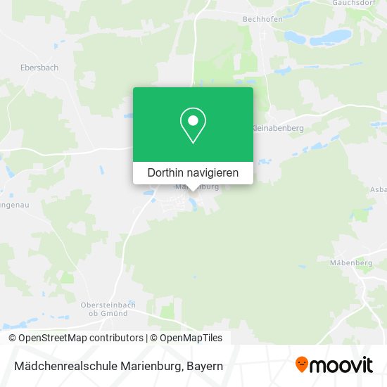 Mädchenrealschule Marienburg Karte