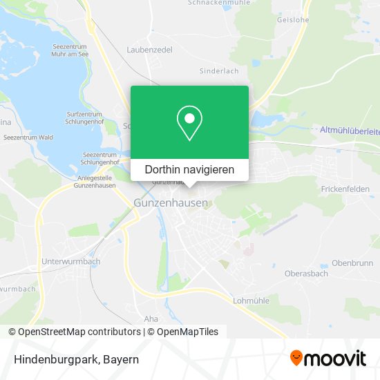 Hindenburgpark Karte