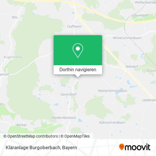 Kläranlage Burgoberbach Karte