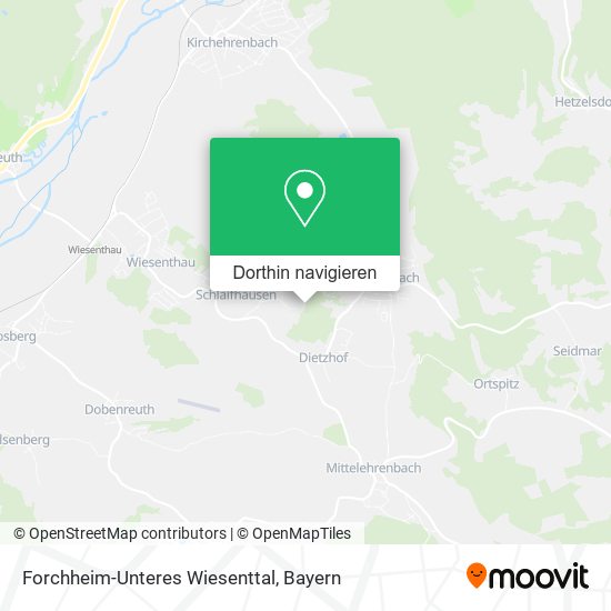 Forchheim-Unteres Wiesenttal Karte