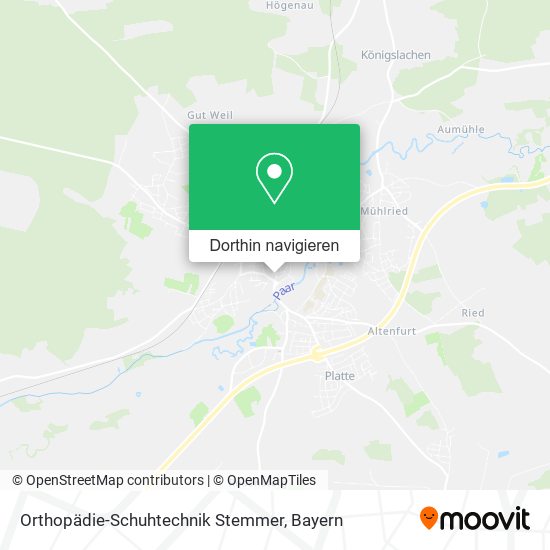 Orthopädie-Schuhtechnik Stemmer Karte
