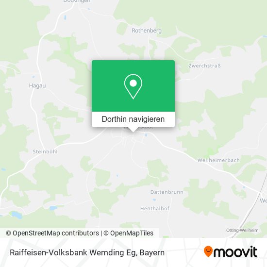 Raiffeisen-Volksbank Wemding Eg Karte