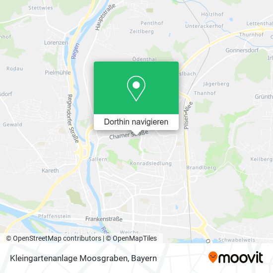 Kleingartenanlage Moosgraben Karte