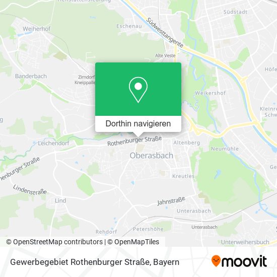 Gewerbegebiet Rothenburger Straße Karte