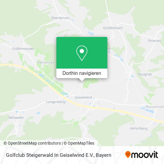 Golfclub Steigerwald In Geiselwind E.V. Karte