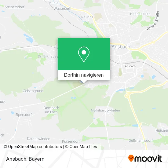 Ansbach Karte