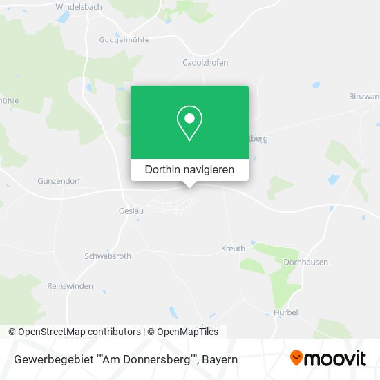 Gewerbegebiet ""Am Donnersberg"" Karte