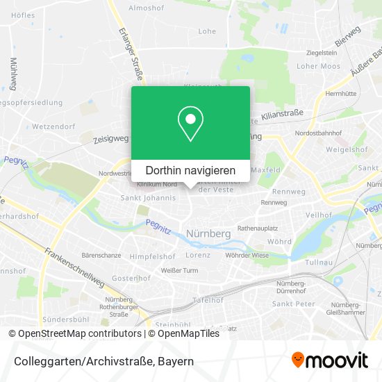 Colleggarten/Archivstraße Karte