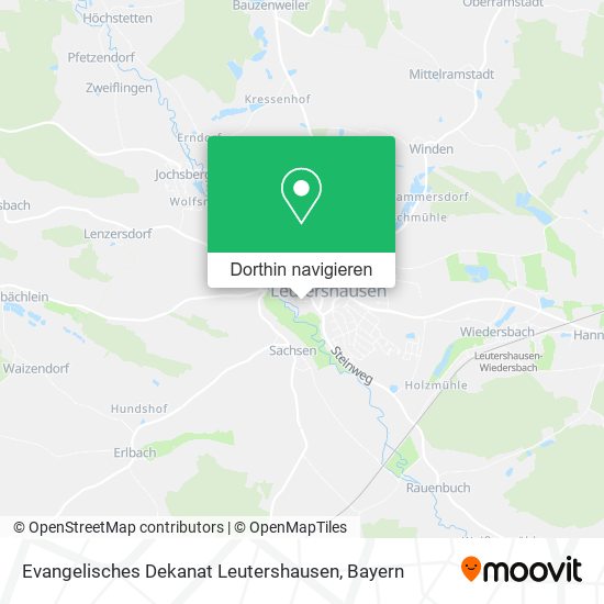 Evangelisches Dekanat Leutershausen Karte