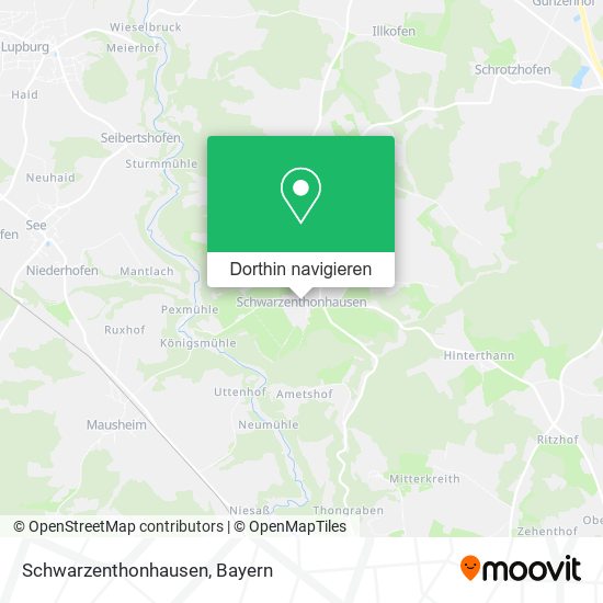 Schwarzenthonhausen Karte