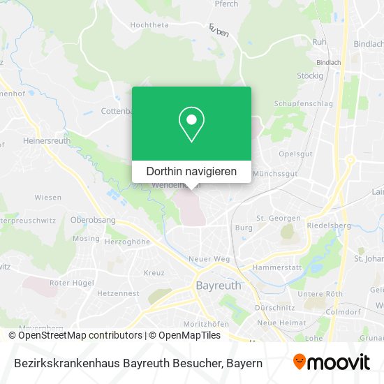 Bezirkskrankenhaus Bayreuth Besucher Karte