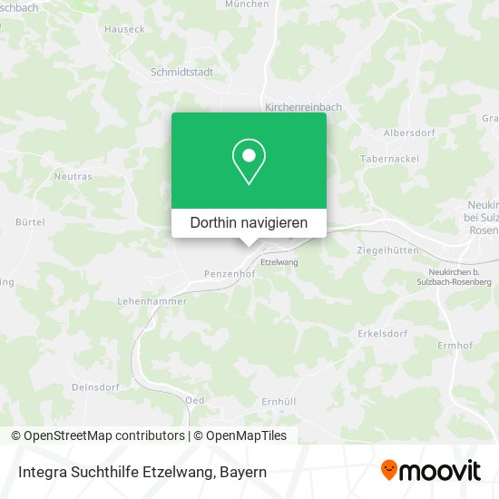 Integra Suchthilfe Etzelwang Karte