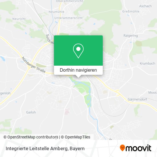 Integrierte Leitstelle Amberg Karte