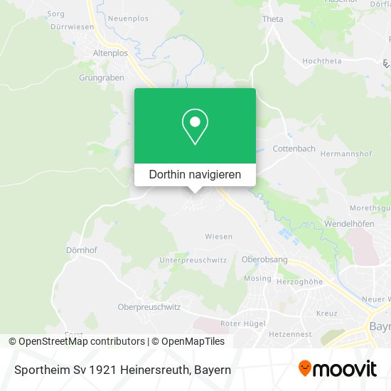 Sportheim Sv 1921 Heinersreuth Karte