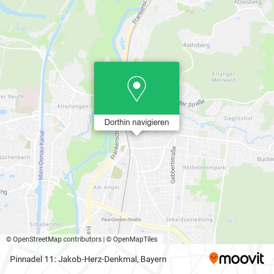 Pinnadel 11: Jakob-Herz-Denkmal Karte