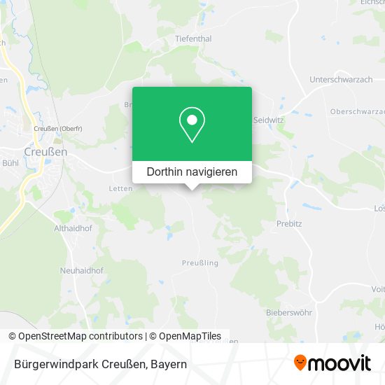 Bürgerwindpark Creußen Karte