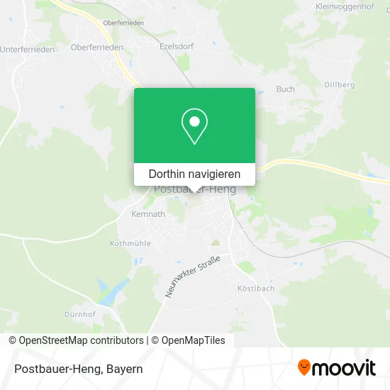 Postbauer-Heng Karte