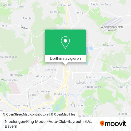 Nibelungen-Ring Modell-Auto-Club-Bayreuth E.V. Karte