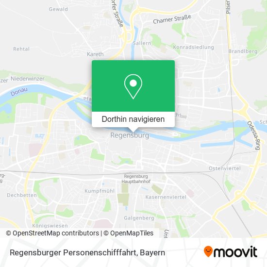 Regensburger Personenschifffahrt Karte
