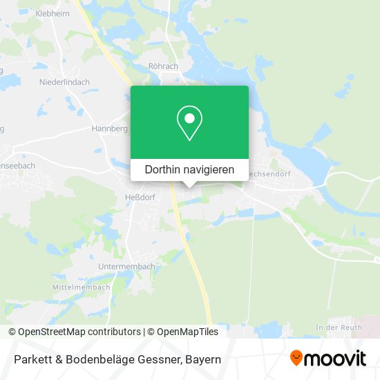 Parkett & Bodenbeläge Gessner Karte