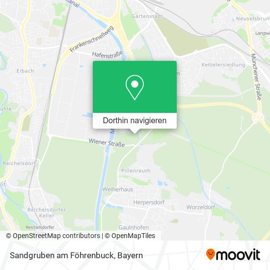 Sandgruben am Föhrenbuck Karte