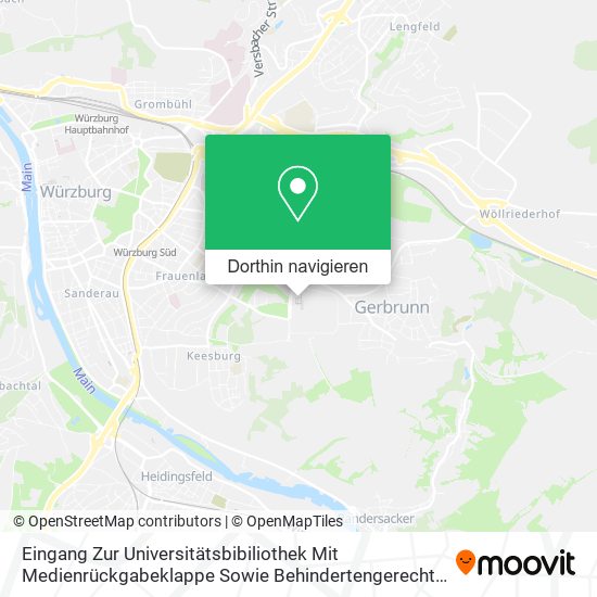 Eingang Zur Universitätsbibiliothek Mit Medienrückgabeklappe Sowie Behindertengerechter Eingang Karte
