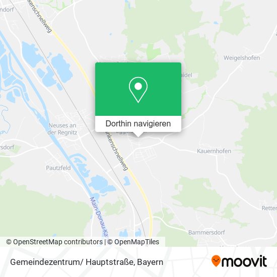 Gemeindezentrum/ Hauptstraße Karte